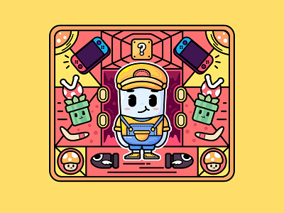 GAME design icon illustration