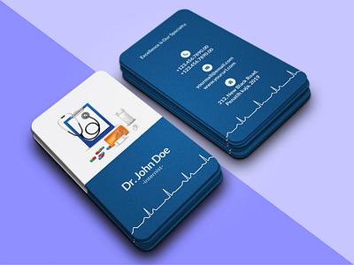 Doctors Business card adobe illustrator adobe photoshop branding and identity business card corporate creative design illustration logo modern print