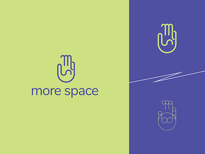 More Space Branding branding hands illustration logodesign logomark minimal vector