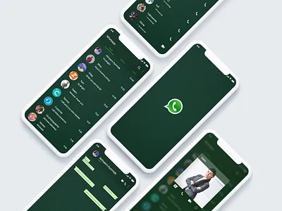 whatsapp night mode design app appdesign chat conversation css dark mode dark ui html landing page landingpage ui uiux user interface ux whatsapp