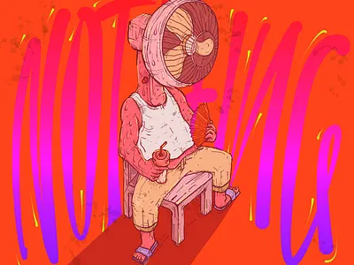 Hot cartoon design illustration