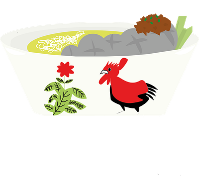 Indonesian Bakso Bowl illustration mangkok bakso meatballs vector white