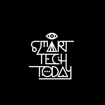 Smart Tech Today branding design logo tech typography vector