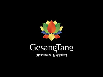 GesangTang logo logotype lotus pharmacy tibet
