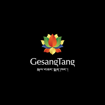 GesangTang logo logotype lotus pharmacy tibet