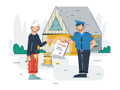 Penalty character design illustration penalty vector