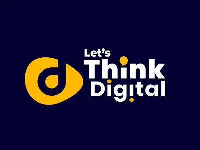 Let's Think Digital Logo Concept app icon app logo branding branding and identity branding concept d letter d logo design design agency digital logo flat icon identity design illustration logo logo d media agency symbol symbol design symbol icon