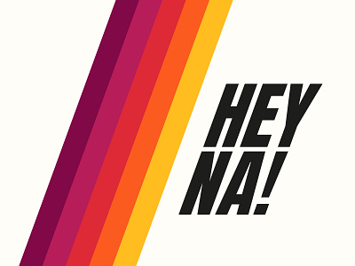 Logo for Hey na! film production brand brand identity branding branding design clean color creative design flat font graphic design hey identity logo logodesign logotype minimal retro type typography