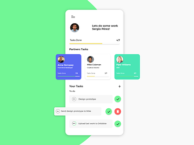 Tasks App app apple application clean design dribbble ios minimal task ui ux