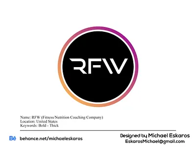 RFW Logo adobe illustrator adobe photoshop design graphic design illustration illustrator logo typography vector