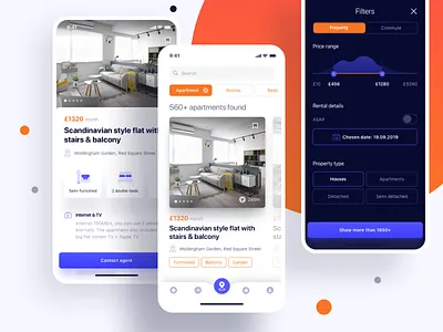 Real Estate App 🏠 icons interface ios property real estate rental app ui ux