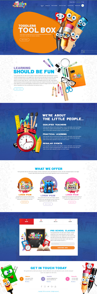 School branding design graphic desgin illustration landing page typography website