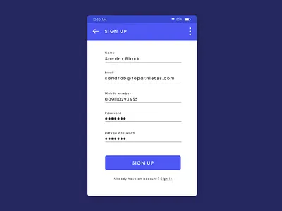Daily UI 003 - Sign Up app application concept design flat icon mobile mobile ui pop up product product design signup ui ui design ux vector web web design