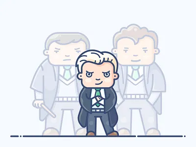 Draco Malfoy bad boy character design draco fanart guy harry icon illustration illustrator mage magic malfoy man potter procreate speedpaint vector wizard