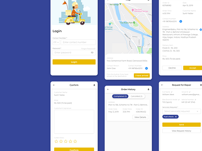 Driver App android app design driver ux design