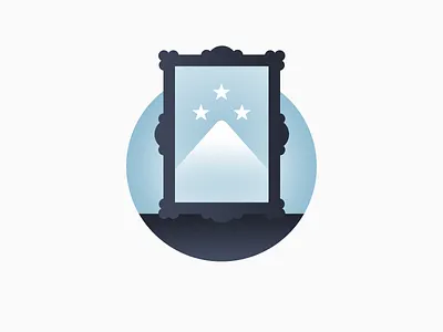 Frame badge blue design flat frame graphic graphic design icon illustration modern navy star