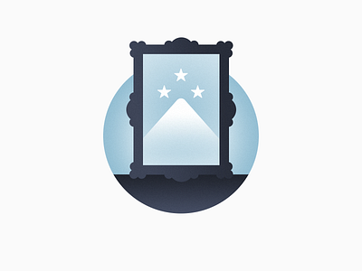 Frame badge blue design flat frame graphic graphic design icon illustration modern navy star