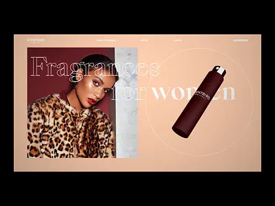 Scentbird - fragrance e-shop 3d animation c4d ecommerce fashion fragrance interaction motion render shop typogaphy ui web webdesign website