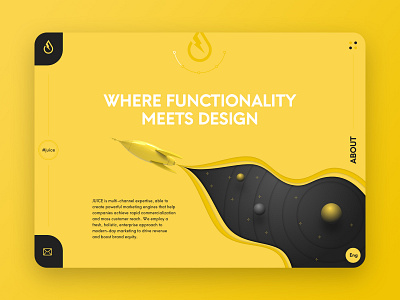 Agency Home Page agency agency website beautiful clean creative design design fullscreen illustraion inovative ui ux ui yellow