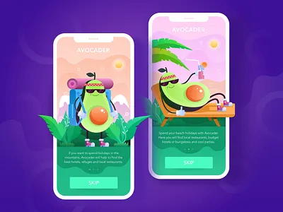 Avocader Tutorials appdesign flat graphicdesign illustration interface ios tutorial typography ui ux vector