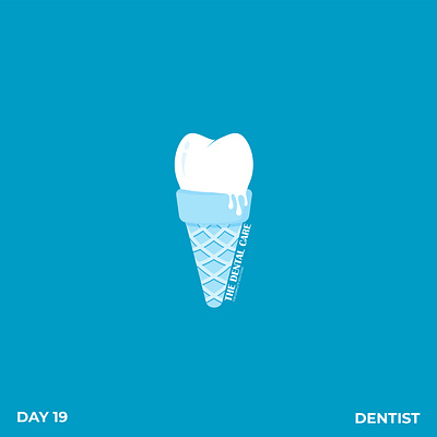 Dental care 30dayslogochallenge branding dental logo dentist design illustration ivoridesign logo logodesign vector