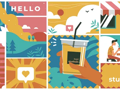 coffe lover branding design graphic design graphicdesign illustration illustration art illustrator vector vector illustration