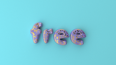 Free 3D type scene | Cinema 4d + Octane art director cinema 4d cinema4d cinematic concept art illustration octane octanerender typography visual art