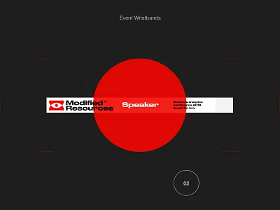 Event Wristbands 2019 analitic brutalism business clean conference dark event eye logo marketing modern network red research search social swiss typography