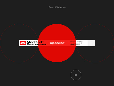 Event Wristbands 2019 analitic brutalism business clean conference dark event eye logo marketing modern network red research search social swiss typography