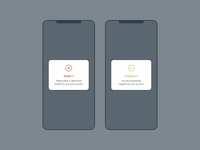 Flash Message flash message form validation message mobile app mobile ui uiux