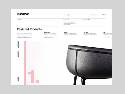 Wave branding design interface logo ui ui ux ui design ux website