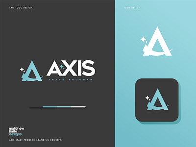 AXIS Space Program Logo Design. brand identity logo logo design logodesign