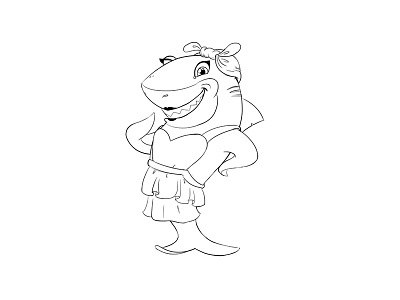 Shark Sketch Design cartoon character design drawing hand concept koncept pencil pencil sketch shark sketch sketching