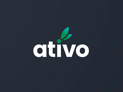 ATIVO logo animation 2d after effects animation animator character design fairy fly gif gradient green illustration logo logotype motion simple typeface vector weekly wings