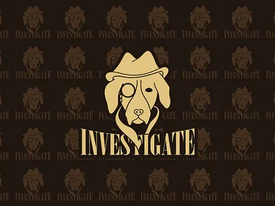 Investigate Dog branding design illustration logo shutterstock vector
