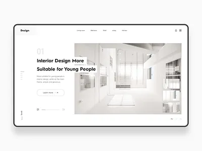 Interior design Web ipad ui uiux