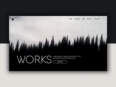 landing page black & white app design identity illustrator type typography ui ux web website