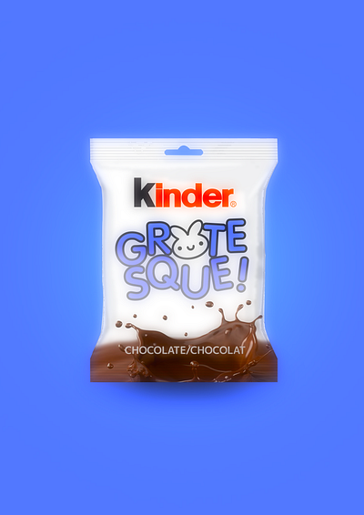 Kinder GROTESQUE! chocolate cute dribbble illustration kikillo kinder packaging