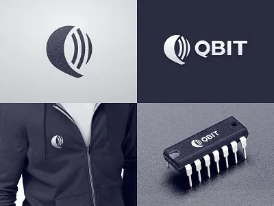 QBIT brand branding design emblem goubine graphic icon identity letter logo logotype mark q symbol