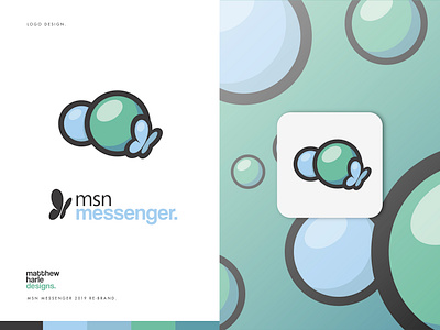 MSN Messenger - Rebrand Project - Logo Design. brand identity branding design graphic design identity design illustrator logo logo design logo designs logodesign