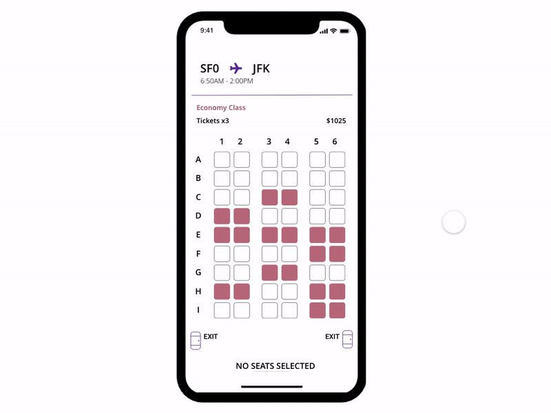 Airline Seating Layout ui ui design uidesign uiux uiuxdesign user inteface userexperiance userinterfacedesign ux design uxdesign
