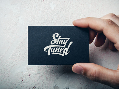 Stay Tuned Logo branding business card custom lettering custom type logo logo design monogram typography wiltshire wordmark