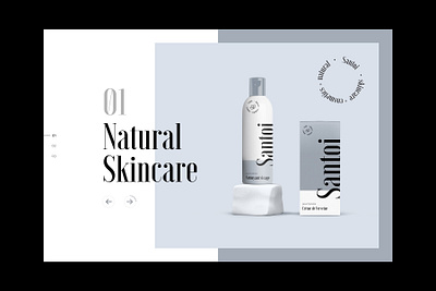 Cosmetics Brand Website Exploration brand identity branding clean concept cosmetics exploration layout minimal typography ui ux webdesign website
