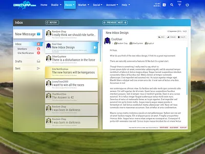 Inbox Layout design email inbox layout ui ux webdesign