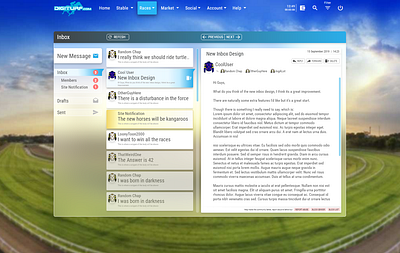 Inbox Layout design email inbox layout ui ux webdesign