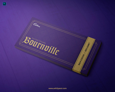 Cadbury's Bournville packaging redesign adobe adobe illustrator adobe photoshop branding chocolate chocolate bar chocolate packaging design dribbbleweeklywarmup illustration mockup package package mockup packagedesign packages packaging wrapper