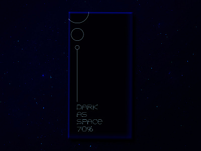 Dark as space. Chocolate package branding chocolate font gradient illustration logo package space typography