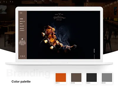 The restaurant's website branding design ui ux web website