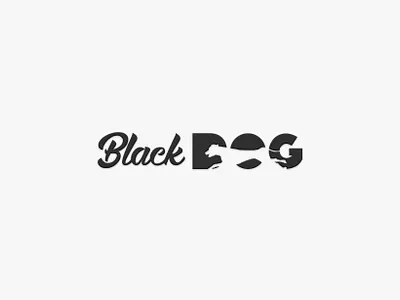 Logo Black Dog branding design illustration logo vector