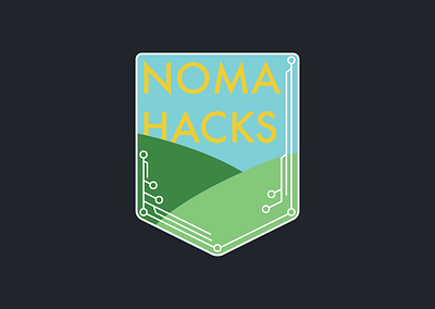 NomaHacks Logo badge hackathon logo